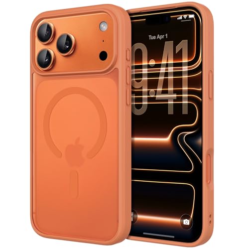Image of CACOE Magnetic Case for iPhone 17 Pro 6.3 inch, Orange