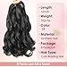 GetMaige French Curl Braiding Hair 12 Inch 8 Packs Pre Stretched Hair For Black Women 50g/Pack Loose Wavy Braiding Hair Synthetic Hair Extensions (12 Inch,8 Packs,1B)