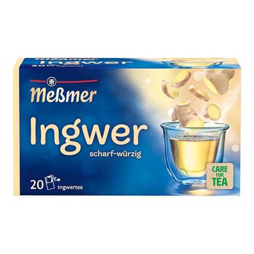 Meßmer Ingwer | 20 Teebeutel | Vegan | Glutenfrei | Laktosefrei