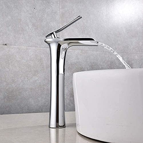 Robinet cascade pour vasque eau chaude et froide en cuivre pur - 3