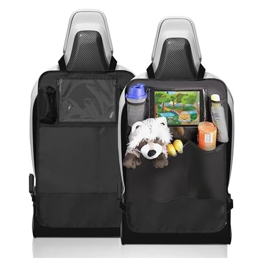 MyHappyRide | Premium Rückenlehnenschutz | Große Taschen