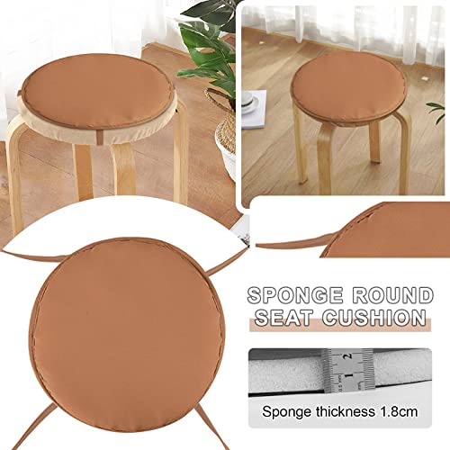 Tunkence Stool Cushion Chair Mat Seat Cushion For Chair Round Garden Chair Pads Seat Cushion With Ties For Outdoor Bistros Stool Patio Dining Room Four Ropes For Kitchen Dining Room Office, 15 Inch #TOP1