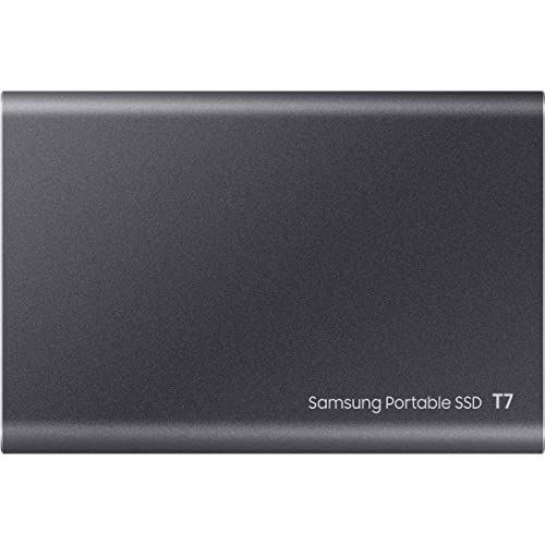Image of Samsung T7 500GB Up to 1,050MB /s USB 3.2 Gen 2 (10Gbps, Type-C) External Solid State Drive (Portable SSD) Grey(MU-PC500T)
