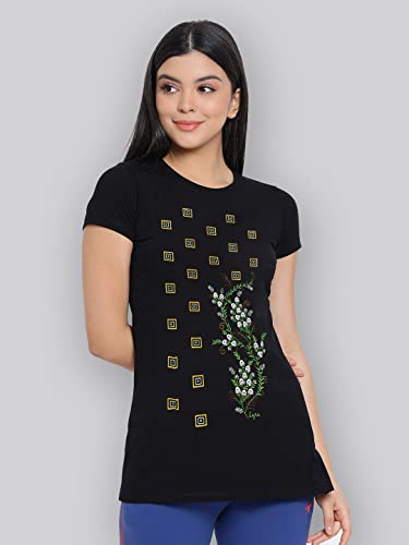 Image of Lyra Women's Cotton Regular Fit T-Shirt