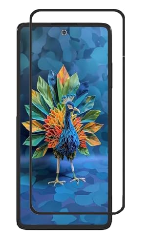 Image of DD SON Tempered Glass Screen Protector Compatible for HMD Crest 5G (2024) HD Glass with Edge to Edge Coverage and Easy Installation kit,Black