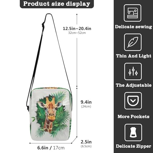 3d Hole White Wall Animal Giraffe mens messenger bag crossbody Small Crossbody Bags For Women Woman Handbag Shoulder Strap Adjustable Strap for Shopping Shopping3