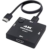 Amplia compatibilidad: el interruptor HDMI 4K Yauhody es compatible con la mayoría de fuentes y pantallas HDMI como PC, portátiles, X Box 360, PS5/PS4/PS3, consolas de juegos, caja de cable, DVD Blu-ray, TV 4K, OLED, proyectores HDMI, monitores, etc. Es ideal para ferias, salas de conferencias, dormitorios, salas de estar, cocinas y patios traseros. Salida completamente sincronizada sin demora.