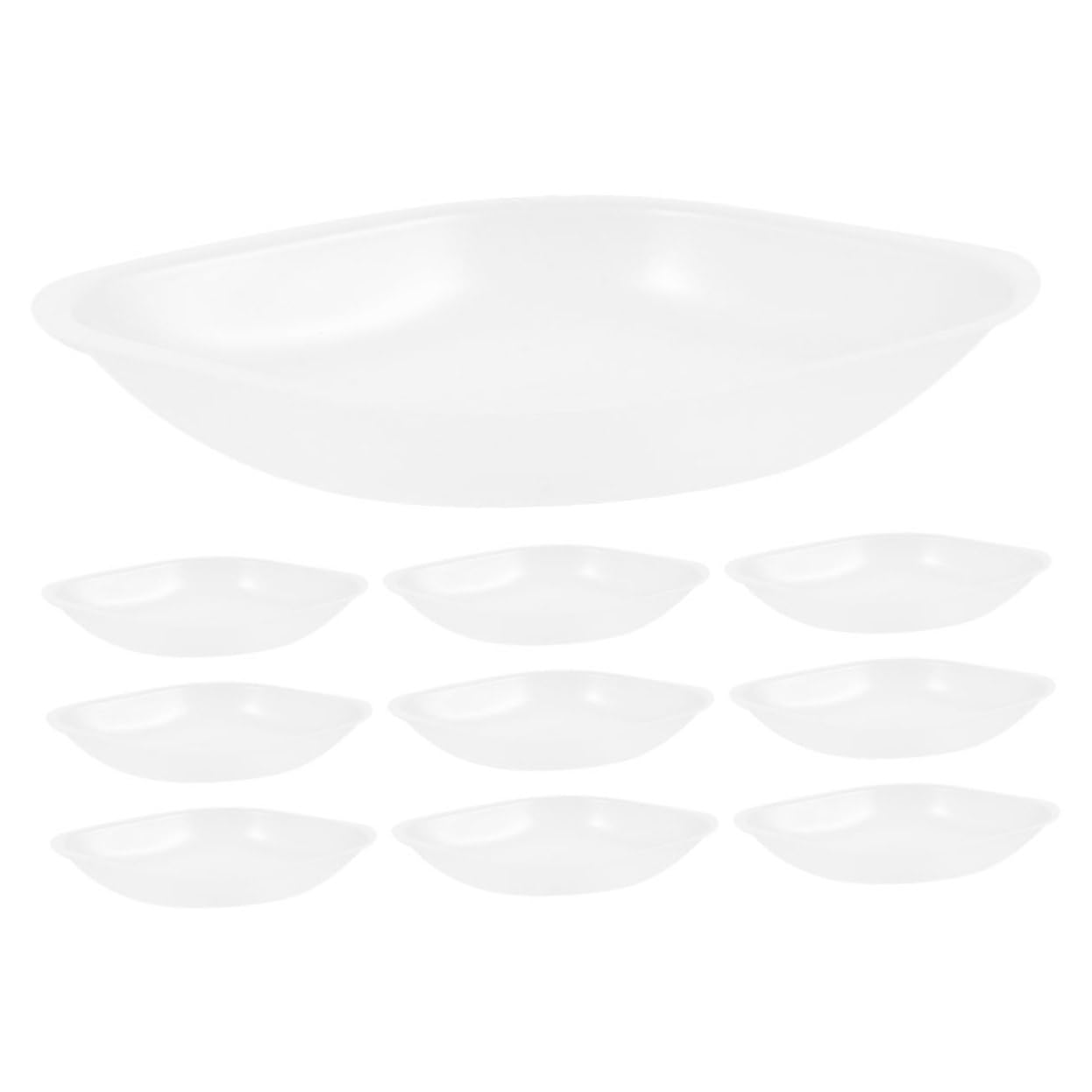 10pcs Aluminum Weighing Dishes Hexagon Lab Weighing Trays 100ml Sample Boats for