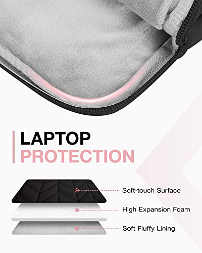 Bagsmart 13-14 Inch Laptop Sleeve With Handle, Puffy Padded Laptop Case Bag, Portable Macbook Case Sleeve Fitted With Macbook Air Pro 13.3 Inch 14 Inch, Computer Sleeve Fitted With Dell,Hp #TOP2