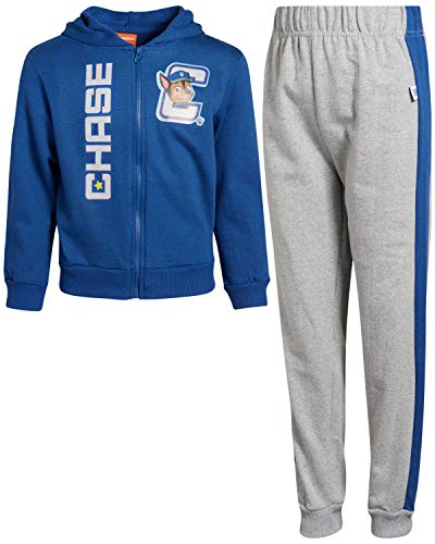 Nickelodeon Boys Paw Patrol 2-Piece Jogger Set - Fleece Zip-up Hoodie and Jogger Pant, Size 2T, Royal Chase