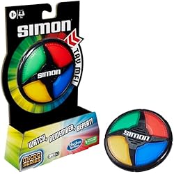 Hasbro Gaming Simon Micro Series Electronic Game for 1 or More Players, Classic Gameplay in a Compact Size, Fun Party Game for Kids Ages 8+