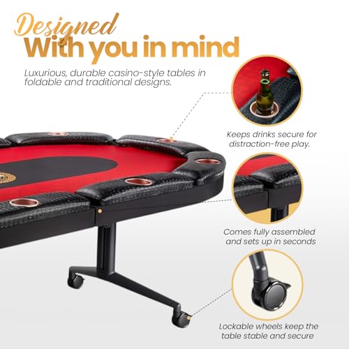 Triton Premium Foldable Poker Table image 6