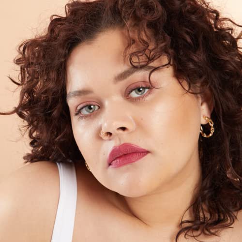 Bossy Cosmetics Vegan Lipstick For Women, Matte, Long Lasting, Hydrating Lip Stick With Vitamin E And Watermelon Seed Oil, Vegan Makeup, Paraben And Cruelty Free (Confident - Plum Color) #TOP4
