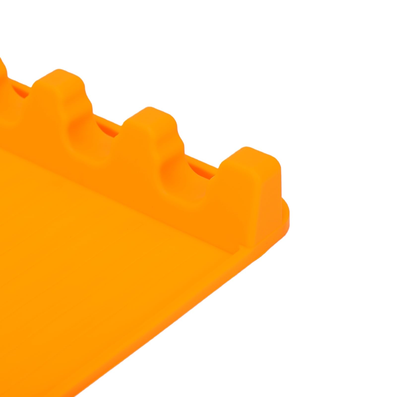 Tappetino Porta Spatola in Silicone, Resistente al Calore, Organizer per Barbecue, 40 X 30 Cm, Arancione