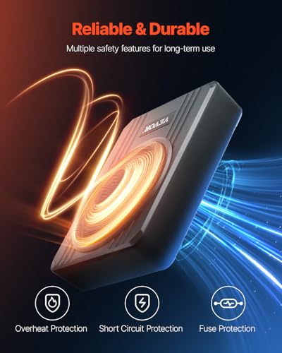 VEVOR Untersitz Auto Subwoofer 400 W 203 mm schlanker Auto Subwoofer mit Stromversorgung, Subsystem mit eingebautem Verstärker, Hoch-/Niedrigpegel-Eingang und Lautstärkeregler für SUVs Lkws