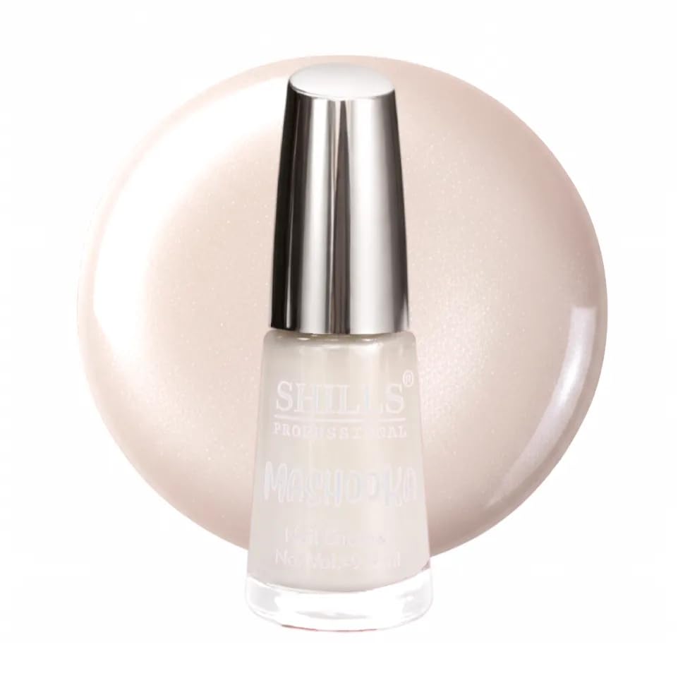 SHILLS PROFESSIONAL Mashooka Nail Enamel 9.9 ml | High Gloss Long-Lasting Nail Polish | Chip-Resistant | Quick Dry | Salon Finish | 100 Trendy Shades (Pearl Champagne)-image-46