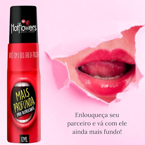 Kit com 3 Mais Profunda Spray Refrescante Para sexo Oral 15ML Hotflowers