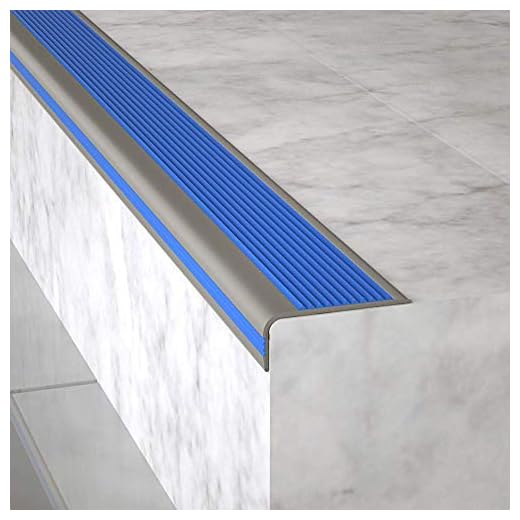 WYJW Nez de Marche Bordure Nez de Marche Bordure d'escalier Marche Auto-adhésive Marche d'escalier antidérapante Nez de Marche Bande d'angle d'escalier Côté L Imperméable et étanche à l