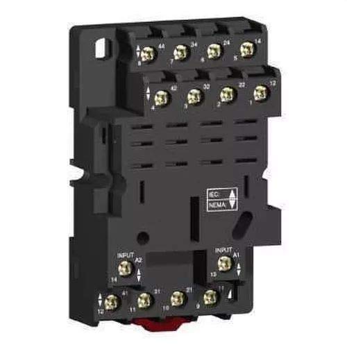 Schneider ElectricSignaling Zelio Relay_ Harmony, Socket, for RPM4 power relays, 16 A screw clamp terminals, mixed contact_ [RPZF4]