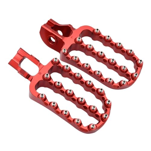 Motorrad-Fußstützen für Husqvarna 125-501 TX TC TE FE FX FC 2017-2023,Aluminiumlegierung Metall Austausch Montagezubehör,Red