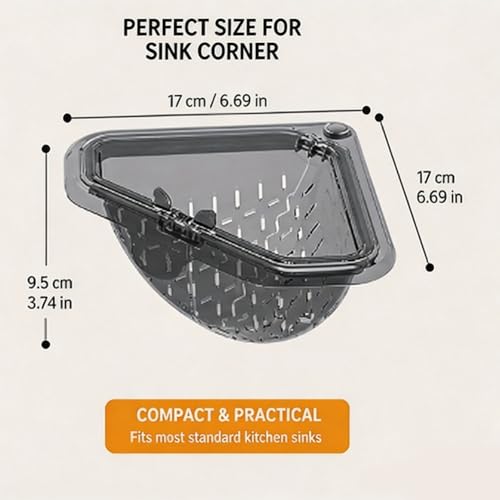 Colador triangular magnético para fregadero 2 unidades miniatura 6