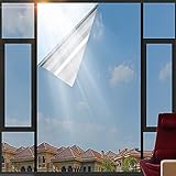 One Way Window Film Daytime Window Film Sun Blocking Silver Window Privacy Film See Out not...