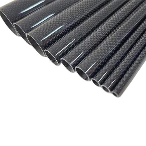 3k Carbon Fiber Tube, Plain Shining, Length:500mm, Wall Thickness: 1.5mm,Calibre: 6mm-42mm RC Airplane Models Accessories Carbon fiber square tube(35x32x500mm 2pcs)