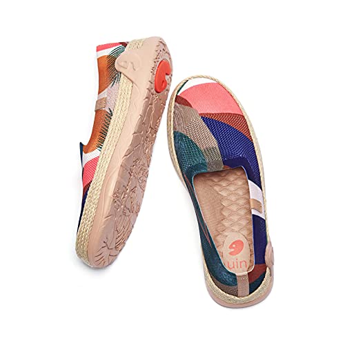 Image of UIN Shoes for Women Slip On Sneakers Comfortable Lightweight Barefoot Travel Art Painted Casual Loafers