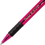 Pentel R.S.V.P. Razzle-Dazzle Ballpoint Pen, Medium Line, Black Ink, 5 Pack (BK91RDBP5M)