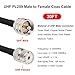 MOOKEERF PL-259 UHF CB Coax Cable 20FT, RG58 PL-259 UHF Male to Female Low Loss Antenna Extension Jumper for HAM Radio, Antenna Analyzer, Dummy Load, SWR Meter