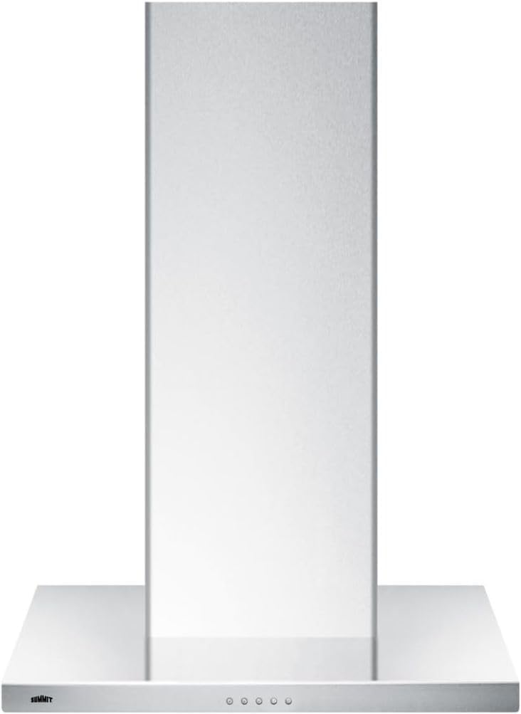 Summit 24” Wall-Mounted Range Hood, T-shaped Canopy, Ducted or Ductless Installation, ADA Compliant, Stainless Steel- SEH4624SSADA