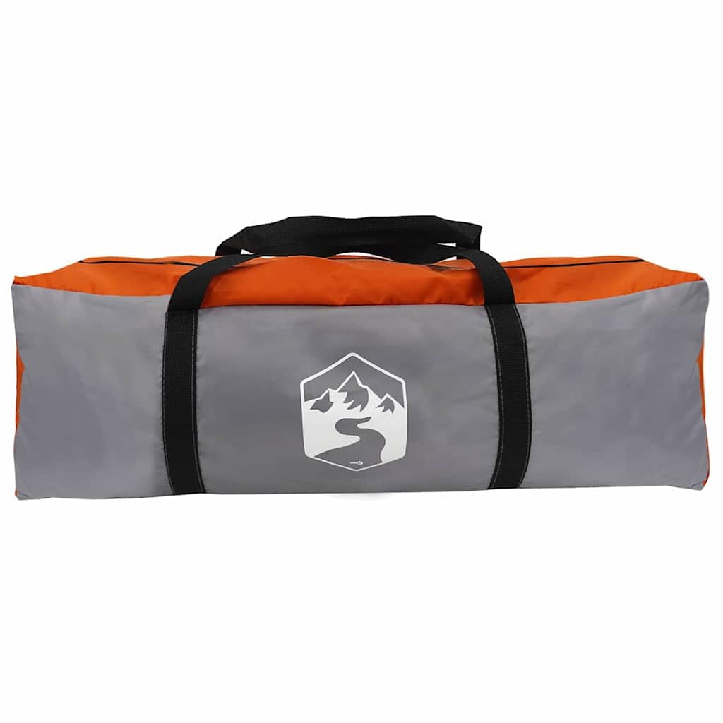 Genérico Tienda Familiar con Techo Gris y Naranja 760 x 645 x 230 cm,Deportes,Actividades al Aire Libre,Camping y Senderismo,Tiendas de campaña-42004061