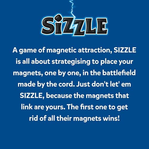 Image of Magnetic Sizzle Game | Strategic for Travel Kids, Adults & Family for All Age | 24 Irregural Magnet Stones| Portable Puzzle Chess |Fun Strategy & Educational(MEGNET Sizzle Game)