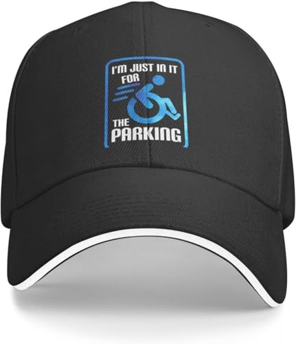 Mobilité réduite : Casquette coton lavé humour parking handicapé
