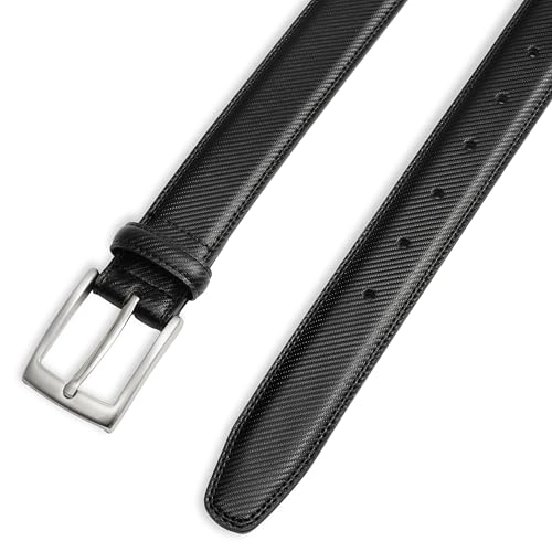Image of MILORDE Men's Genuine Leather Dress Belt, Handmade, 100% Cow Leather, Fashion & Classic Designs for Work Business and Casual