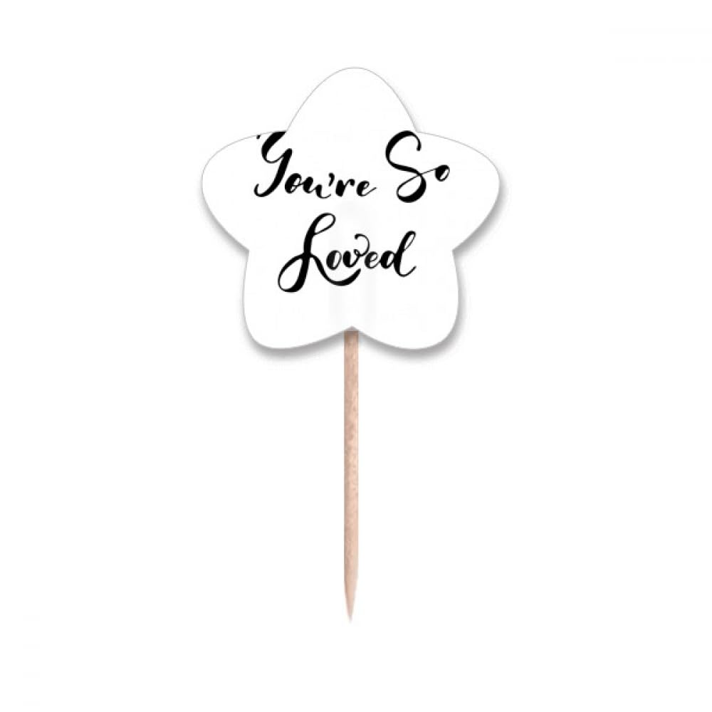 Cure-dents de prestige en forme d'étoiles gravure You are So Loved
