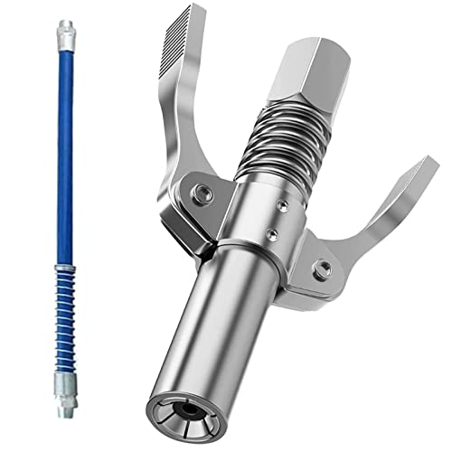 Mount Kumgang Raccord de Pistolet à Graisse, Pompe à Graisse Manuelle, Haute Pression Embout Pompe à Graisse, pour Pistolet à Graisse NPT 1/8" - Convient pour Tous Les Types de Presses à Graisse Cover