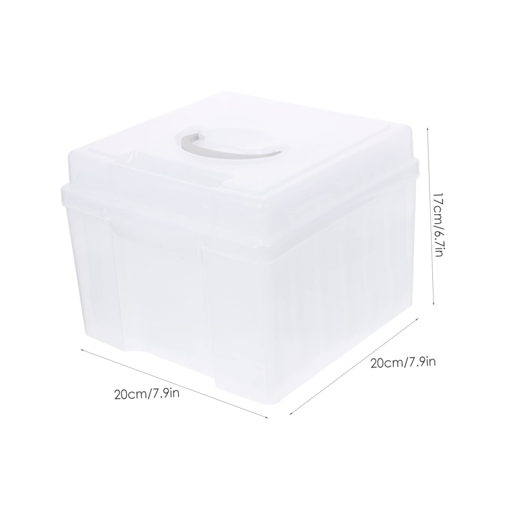 Uonlytech Fotobox für Fotos Aufbewahrungsbox aus Fotoorganizer mit Grußkartenorganizer und Schmuckkästchen als Kartenaufbewahrungsbox für Kleine Dinge