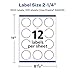 Avery Matte White Starburst Labels with Sure Feed, 2.25