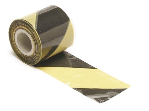 Perel 1188-100 - Cinta De Barrera (100 M De Largo X 80 Mm De Ancho), Color Amarillo Y Negro