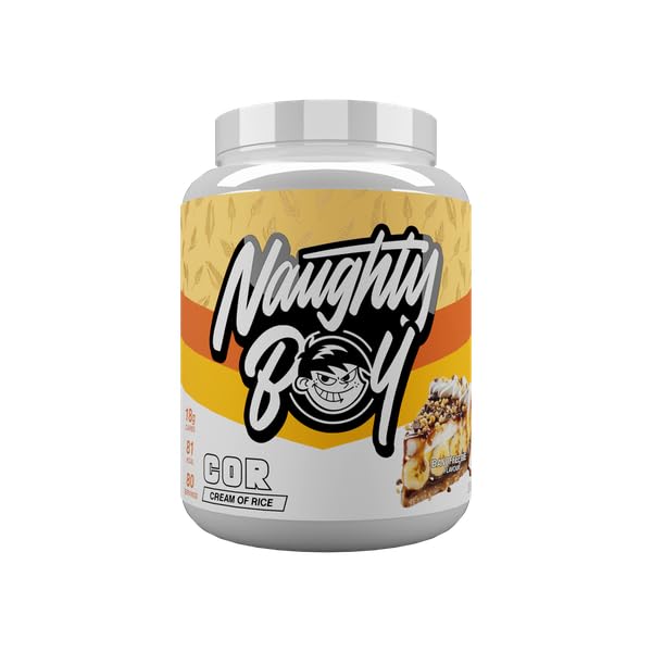 Naughty Boy Cream of Rice 80 Servings - Cream of Rice Supplement Clean Carbs For Optimal Performance Incredible Taste & Easy To Digest Low Sugar Low Fat Vegan Friendly 2kg - Banoffee Pie