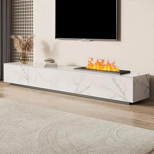 Homary Electric Fireplace TV Stand 78.7 White