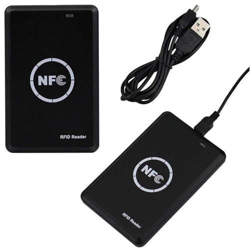 Lector RFID NFC, Lector Inteligente Portátil de 125 kHz y 13,56 kHz, Fotocopiadora, Uso de Doble Banda ICID, Indicador Luminoso LED e Interfaz USB de Alta Velocidad.