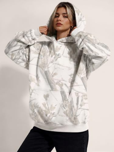 Image of Trendy Queen Women Oversized Hoodies Fall Outfits | Gentle Skin Feel, Aesthetic Drop Shoulder, Large Kangaroo Pocket, Seamless Daily Outfit Match