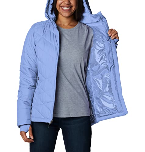 Image of Columbia Women's Omni-Heat Reflective Heavenly Hooded Hiking & Trekking Down Standard Length Jacket
