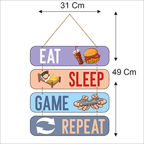 Image of Zesta Gamer Wooden Wall Hanging Decorative Items /Hanging Home Wall Decor Items /MDF Decoration Items /Cute Wall Art For Living Room /Home Decor Items Living Room