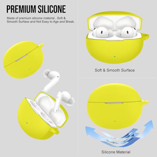 Image of Silicone Case Cover Compatible for OnePlus Buds 4 -Yellow