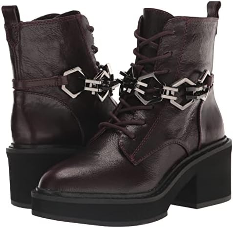 Vince Camuto Women's Footwear Women's Keltana Lace Up Bootie Ankle Boot, Wine, 8 | Image 6