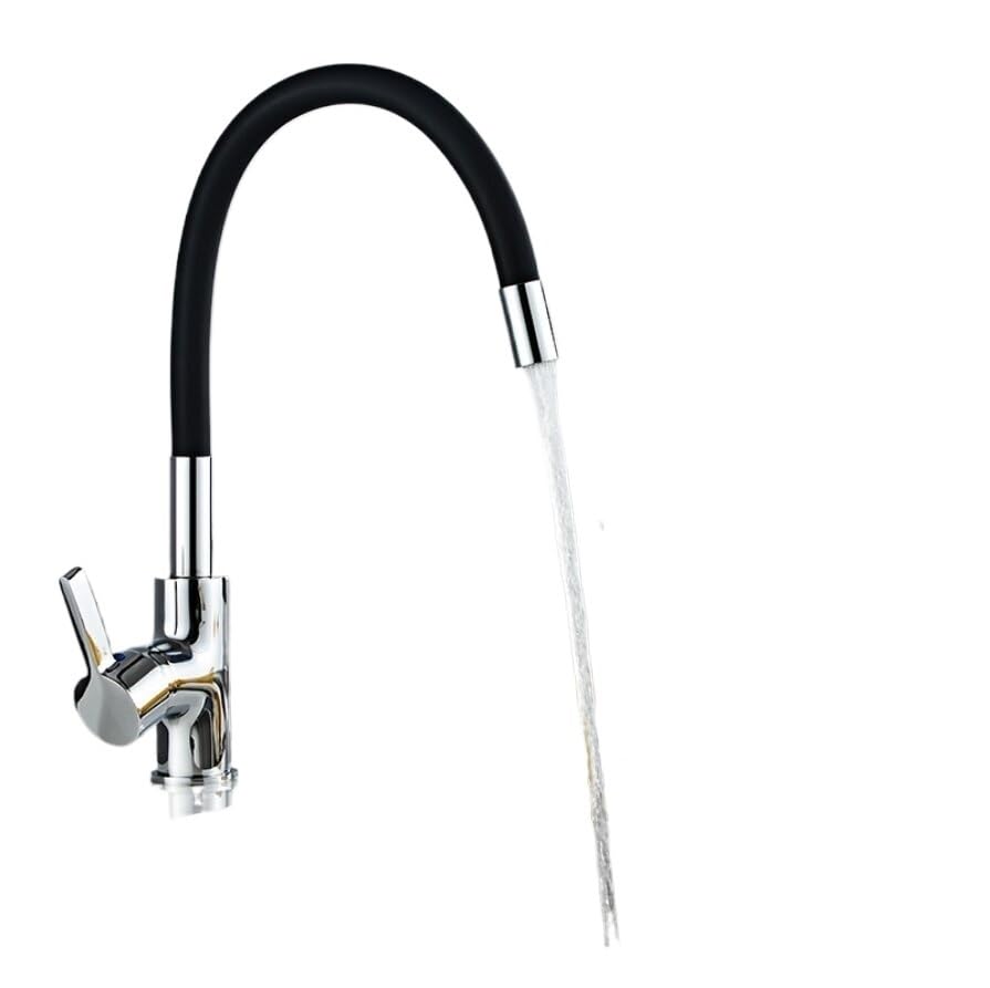 Grifo de fregadero de cocina mezclador de agua fría y caliente con rotación de 360 4