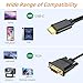 USB C to VGA Cable 3ft, VGA to USB C Cable for Monitor, Compatible with MacBook Pro/Air, iPad Pro, Phone, Laptop, Projector